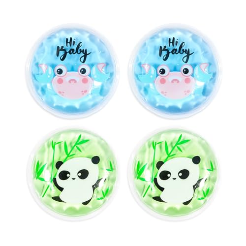 Image of Gel Ice Pack Reusable, Cooling Eye Pads and Patches, Hot and Cold Eye Pads - Soothing, Revitalizing, Puffiness, Refresh, Relieves Stress, Relax, Relieves Puffiness and Tension(2 Crabs+2 Pandas)
