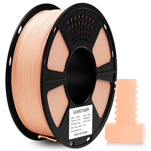 GIANTARM ABS+ Filament 1.75 mm, 3D Printer Filament 1 kg, 1 Spool, Diameter Tolerance +/- 0.02 mm, ABS Skin Colour
