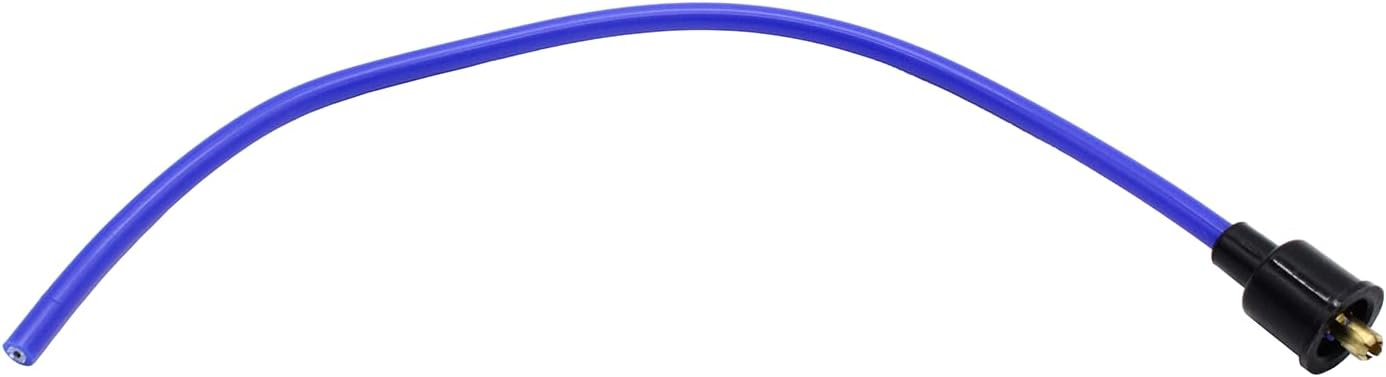 8.5mm Spark Plug Wires Spiral Core Blue Straight Boots Universal Set V8 With Looms