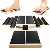 DUICIRX Ankle Foot Strengthener Exerciser for Sprained, Single Leg Balance Board for Stability Training, Posture Corrector, Home Gym Fitness Equipment (Wood, Single foot)