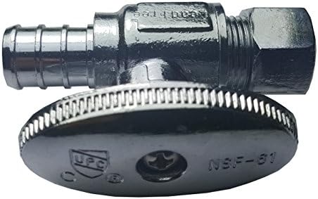 10 Pieces XFITTING 3/8" OD Compression x 1/2" Pex Straight Valve with Metal Handle