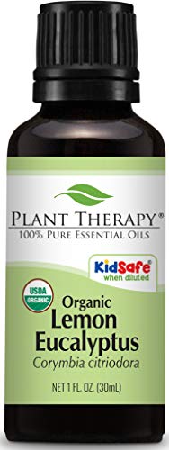 Plant Therapy Lemon Eucalyptus Organic Essential Oil 100% Pure, USDA Certified Organic, Undiluted, Natural Aromatherapy, Therapeutic Grade 30 mL (1 oz)
