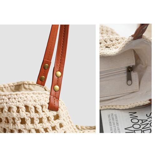 Bolso Tote de Playa Casual Vintage para Mujer miniatura 4
