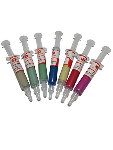 Driak 7pcs 5 Gram Diamond Polishing Lapping Paste Compound for Fine to Final Polishing