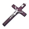 HLLR 5 stks Houten Christus Jezus Kruis Lijden Standbeeld Religieus Gebed Kruisbeeld Opknoping Hanger Hand Holding Sieraden