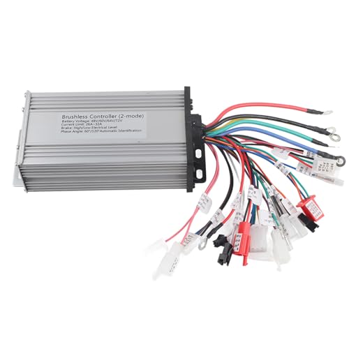 Brushless Motor Controller,12Tube Dual Mode Rectangular Speed Controller for 48V
