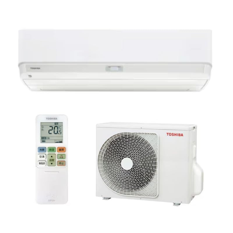 Amazon | 東芝(TOSHIBA) エアコン 6畳 RAS-U221DX-W 2025年 ホワイト