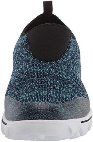 Propet Women's TravelActiv Slip-On Sneaker, Blue Heather, 7 XX-Wide US | Image 1