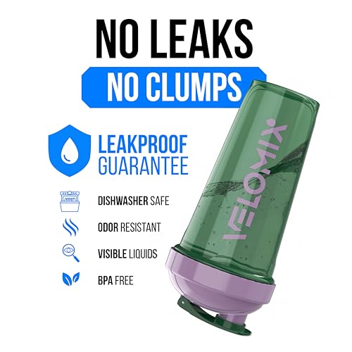 Image of VELOMIX -2 Pack- 28 oz Protein Shaker Bottles for Protein Mixes - 2x Wire Whisk | Leak Proof Shaker Cups for Protein Shakes and Pre Workout | Protein Shaker Bottle Pack (B3) Flower Set
