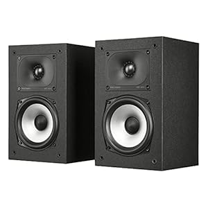 Polk Audio Monitor XT15 Compacte Boekenplank Luidsprekers met Hoge Resolutie, Hi-Res Gecertificeerde Prestaties, Dolby Atmos en DTS:X – Zwart