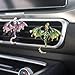 2 Pcs Bling Dragon Car Air Freshener Vent Clips, Crystal Rhinestone and Enamel Dragon Air Vent Clips Car Diffuser Cute Car Interior Decoration Accessories for Women Gift (Green Purple)
