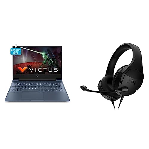 Image of HP Victus Gaming Laptop 12th Gen Intel Core i5-12450H 15.6 inch(39.6 cm) FHD IPS Gaming Laptop & HyperX Cloud Stinger Core - Gaming Headset (Black) - PC
