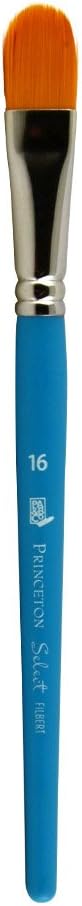 Princeton 10011522 3750FB-16 Select Artiste Filbert Paintbrush, Synthetic, # 16, Multicolor