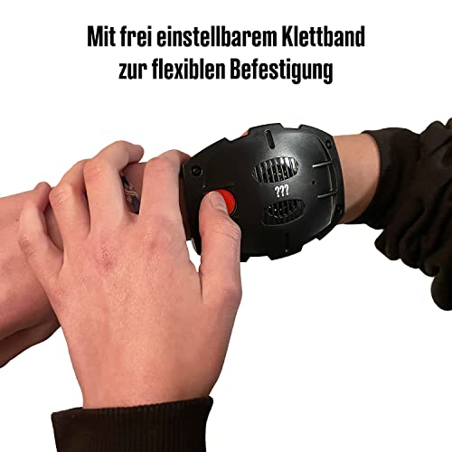 Die Drei ??? Geheimnachrichten-Recorder von KOSMOS, Aufnahmegerät mit Verschlüsselung für Botschaften, Geheimnisse, Beobachtungen, Detektiv Spielzeug Set für Kinder ab 8 Jahre, mit Armband