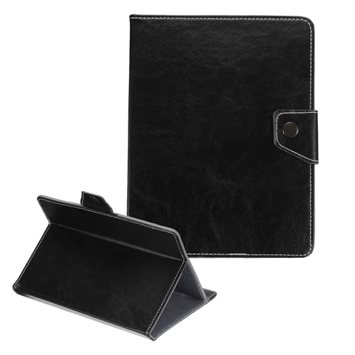 Image of sourcing map Universal 8 Inch Tablet Case, Protective Folio PU Leather Shell Case for 8.0-8.7 Inch Touchscreen Tablet, Black