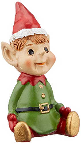 Décoration gâteau lutin du Père Noël Creative Party F361 - Lot de 12 figurines de fête