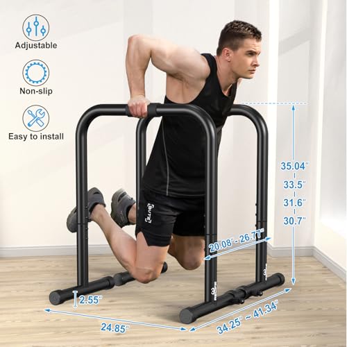 image for RELIFE REBUILD YOUR LIFE Dip bars &Dip Station Functional Heavy Duty D
