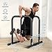 RELIFE REBUILD YOUR LIFE Dip bars &Dip Station Functional Heavy Duty Dip Stands Fitness Workout Dip bar Station Stabilizer Parallette Push Up Stand (Black)