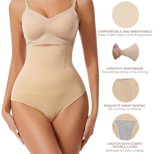 Image of Dulchany Thong Shapewear Tummy Control Underwear for Women Seamless Body Shaper Panties