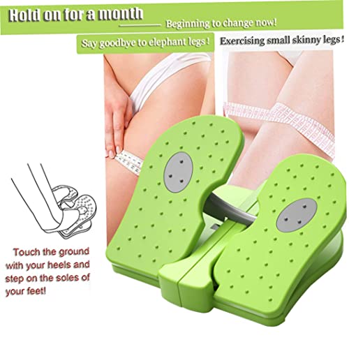 Mini Stepper Under Desk Exerciser Foot Pedal Foldable Fitness Stair Stepper Green .NOPEILVI - Image 4