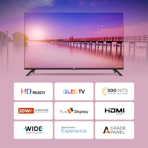 VW 80 cm (32 inches) Frameless Series HD Ready QLED TV VW32MAX