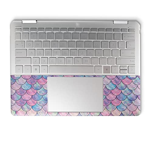 Image of MightySkins Carbon Fiber Skin Compatible with HP Spectre x360 14 inch (2022) Full Wrap Kit - Mermaid Scales | Protective Durable Textured Carbon Fiber Finish | Easy to Apply | Made in The USA