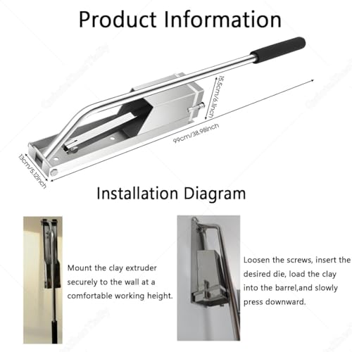 Extrudeuse d'argile polymère avec 4 matrices pour modelage céramique et pâte à sucre
