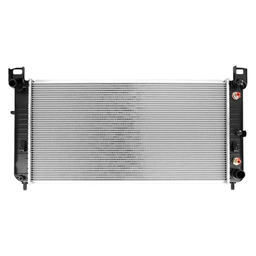 Autoexact CU2423 Radiator for 1999-2016 Chevy Silverado Suburban Tahoe Avalanche Cheyenne Engine Radiator for 1999-2013 GMC Sierra Yukon for Cadillac Escalade/ESV/EXT/Hummer H2 with TOC w/o EOC