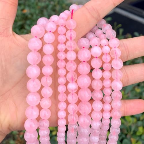 Image of 90pcs Adabele Natural Rose Quartz Pink Crystal Gemstone 4mm (0.16 Inch) Round Beads
