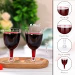 KesaPlan 75 Pcs Plastic Wine Glasses, 6oz Disposable With Stem, Stackable Goblets, Clear Reusable for Outdoor Parties, Weddings, Birthdays, Picnics