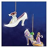 Disney's Once Upon A Slipper Ariel And Rapunzel Figurine Shoe Ornaments Set of 2