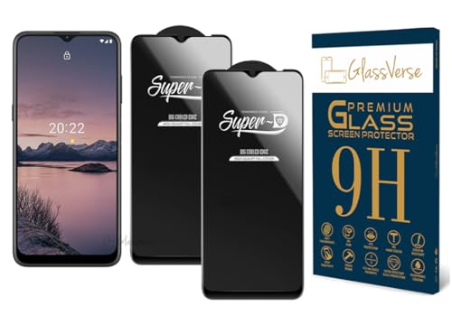 Image of GlassVerse SuperD Oleophobic Tempered Glass For Nokia G21 (Pack Of 2) with Free Installation Kit Full screen Coverage - 6.5 inch