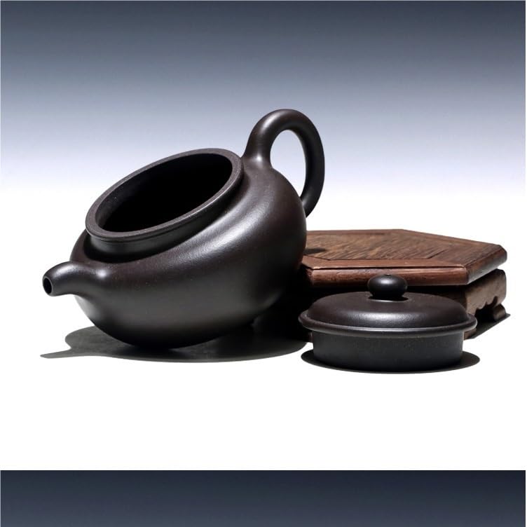 Czajnik Czajniczek Chiński Ceramiczny Wielofunkcyjny Czajniczek Gospodarstwo Domowe Ręcznie Czajnik Ceremonia Zaopatrzenie Dzbanek do kawy Luźna herbata liściasta Steeper Chiński Czajniczek Czarny 260