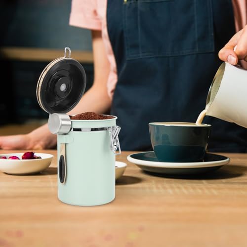 Contenedor hermético para café con cierre y cuchara miniatura 6