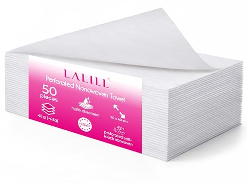LALILL Perforiert Einweghandtücher 50 Stück 70x40 cm aus...