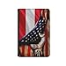 america and Austria Austrians Flag Passport Holder Cover Wallet Case Novelty PU Leather with Card Slot Travel Accessories Protector for Women Men