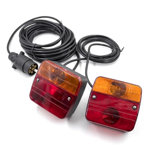 Feux arrière LED 12V pour remorque : kit complet 10m idéal pour vos départs en vacances