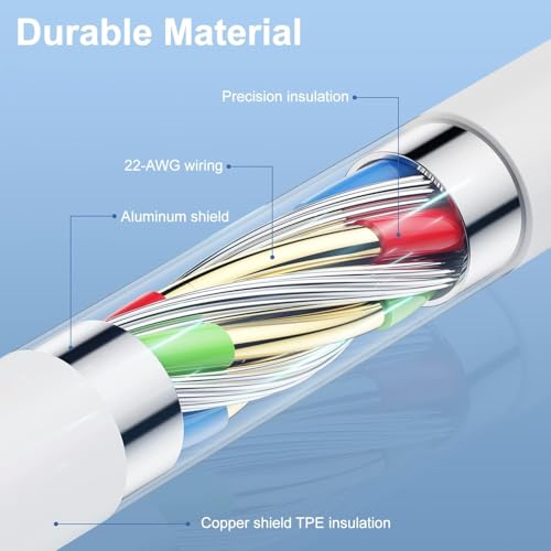 10ft iPhone 14 13 12 11 Fast Charger Cable Long,[Apple MFi Certified] USB C to Lightning Cable,Type C Apple Charging Cord for iPhone 14 Pro Max/14/13 Pro/12 Max/12 Mini/11 Pro/XS/XR/8 Plus/7/6/SE/iPad by Jeenek - Image 2