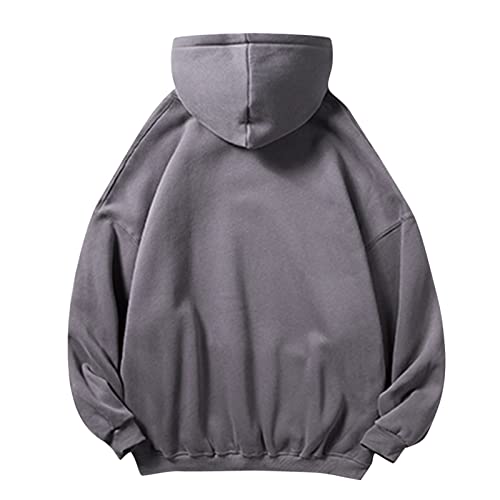 Mens Slim Fit Basic Pullover Hoodies Sweatshirt Lightweight Long Sleeve with Kanga Pocket Hoodies Bleached2