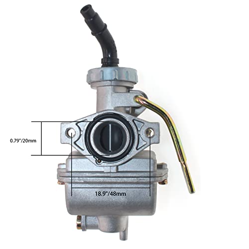 pz20 Carburetor for tao tao 125 110 90 70 50 atv carburetor Compatible with atv dirt bike baja kazuma go kart 4-stroke engine - Thumbnail 4