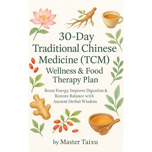 30-Day Traditional Chinese Medicine (TCM) Wellness & Food Therapy Plan Audiolibro Por Master Taixu arte de portada