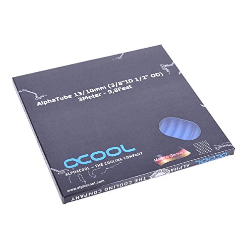 Alphacool 18414 Schlauch AlphaTube HF 13/10 (3/8 ID) - UV Blau 3m (9,8ft) Retailbox Wasserkühlung Schläuche