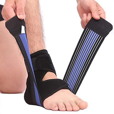 Ankle Brace Support for Men and Women, Adjustable Compression Ankle Protection Wrap, Breathable Stabilizer Super Elastic Ankle Supporting for Sprain, Injury Recovery, Plantar Fasciitis , One Size Fits Most (1 pcs) Cover
