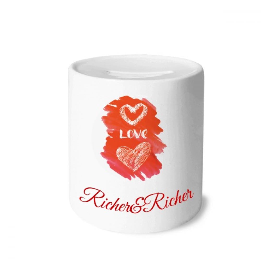 Cœur avec inscription Love You rouge pour créer une ambiance romantique au salon