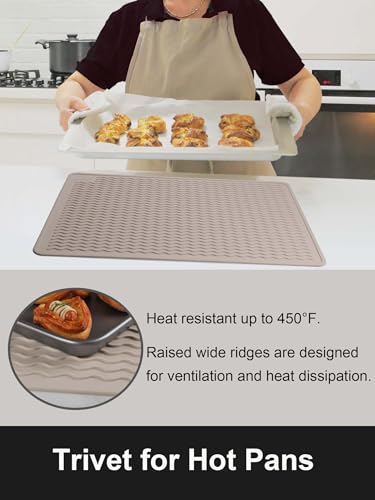 Stove Top Covers for Electric Stove, Food Grade Heavy Duty Silicone Glass Stove Top Cover Protector, Induction Cooktop Protector, Heat Resistant Range Ceramic Stove Top Covers Mat, Oven Cover