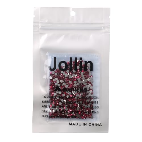 Image of Glue Fix Flatback Rhinestones Glass Diamantes Gems for Nail Art (ss12 1440pcs, Rose)