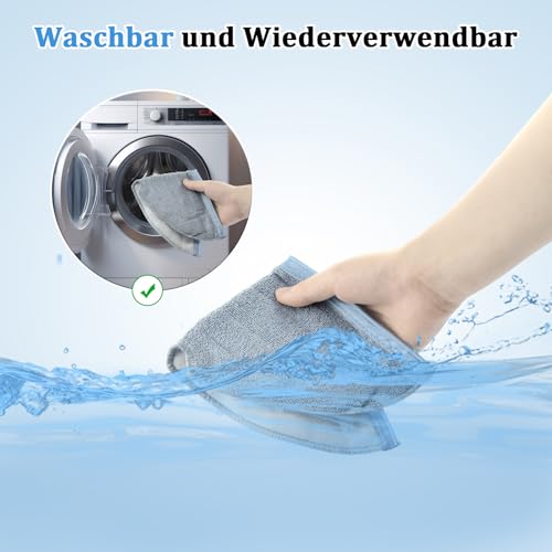 Wischtücher für Roborock S7 / S7+ / S7 MaxV / S7 MaxV Plus / S7 MaxV Ultra /S8 / S8+ / T7 / T7S Wiederverwendbar & Waschbar Zubehör Roboter Staubsauger Mikrofaser Wischtuch Ersatzteile 6 Stück