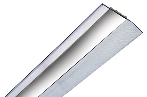 Door Bottom Draft Stoppers, 36" Clear and White Door Sweep Strips ~ Pack of Four