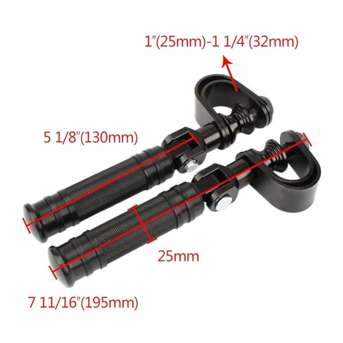 Marchepied Moto Touring Haute Performance avec Pinces Ajustables