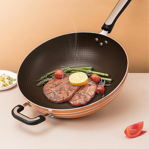 Wok de aluminio fundido antiadherente 13.4 pulg miniatura 2